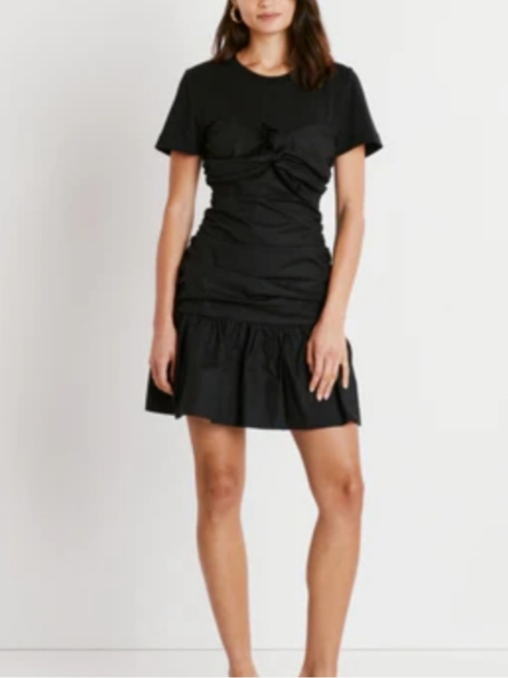 Tanya Taylor Peyton Black Mini Dress